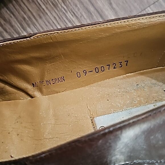 MEZLAN MADE IN SPAIN HAVANA MEN'S SHOES SIZE 12 - Picture 4 of 7